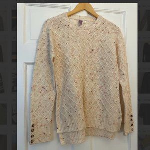 Altar'd State  Sweater Size S cream with flecks of color